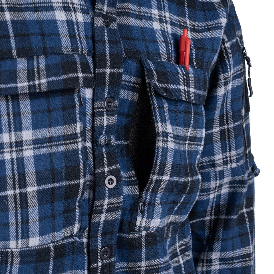 Contractor Flannel Skjorte Blå by TF-2215