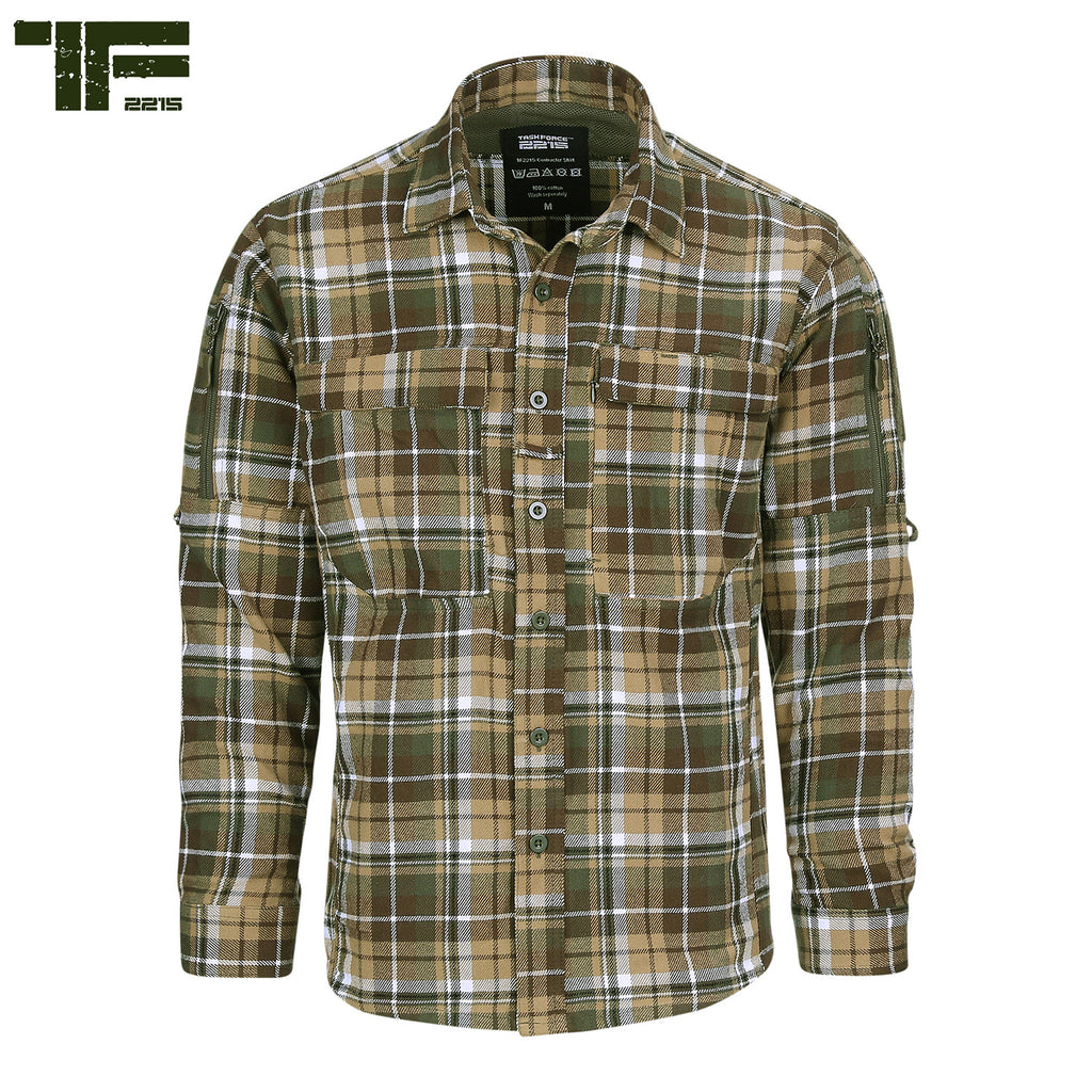 Contractor Flannel Skjorte Brun by TF-2215