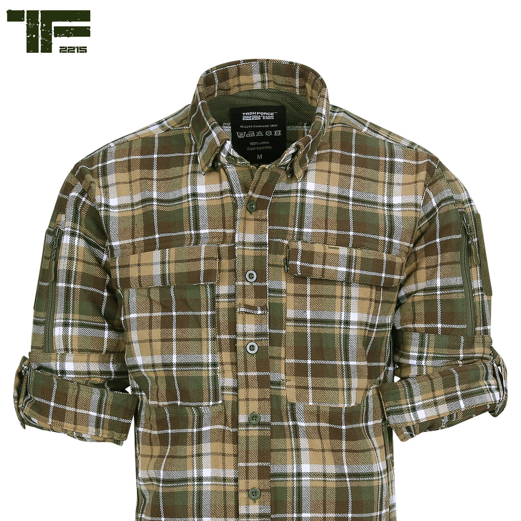Contractor Flannel Skjorte Brun by TF-2215