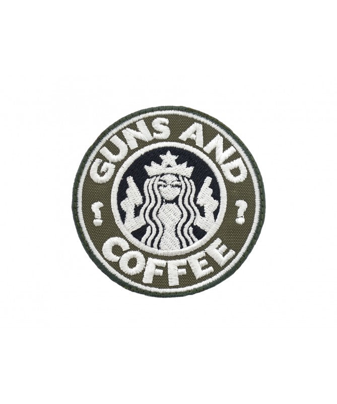 PATCH Guns And Coffee (med velcro bagside)