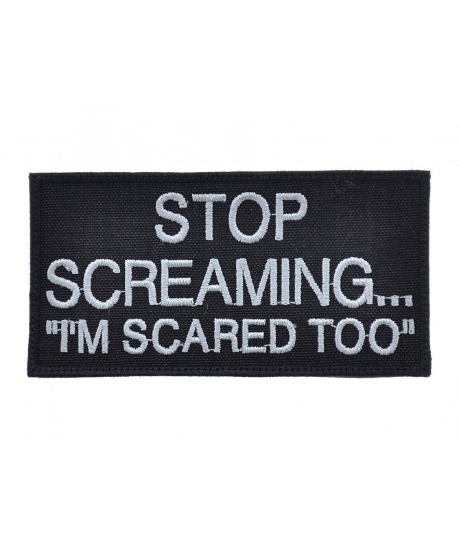 PATCH Stop Screaming (med velcro bagside)