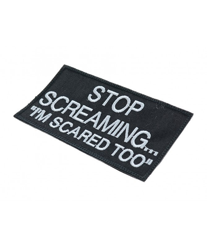 PATCH Stop Screaming (med velcro bagside)
