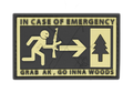 PATCH In Case of Emergency (med velcro bagside)