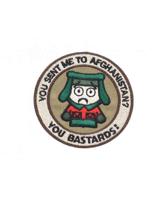 PATCH South Park Kenny You Bastards! Tan 499 (med velcro bagside)