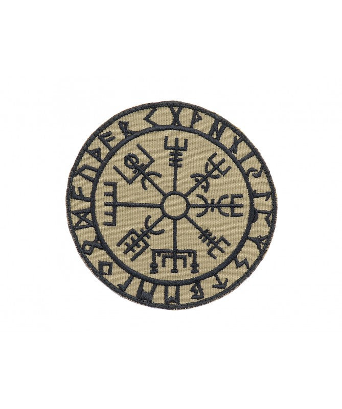 PATCH Vegvisir Viking Kompas Khaki (med velcro bagside)