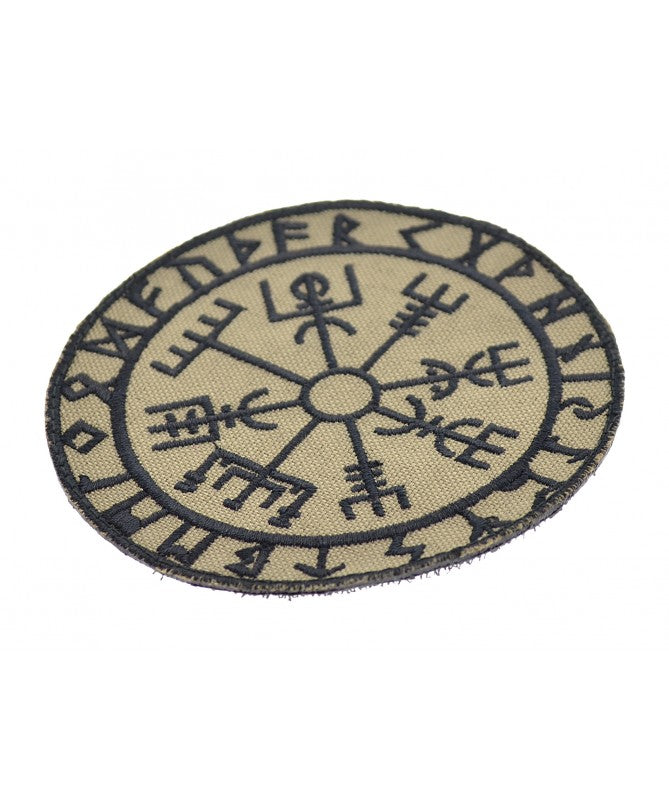 PATCH Vegvisir Viking Kompas Khaki (med velcro bagside)